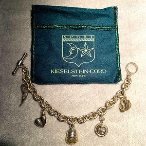 Barry Keiselstein-Cord Sterling Silver charm bracelet